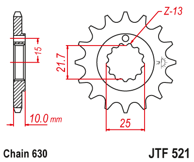 Звезда Ведущая Jtf521-15