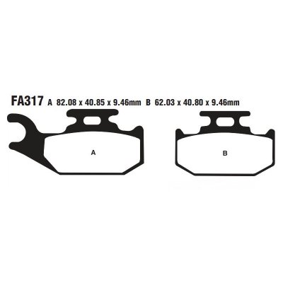 Тормозные Колодки Fa317r