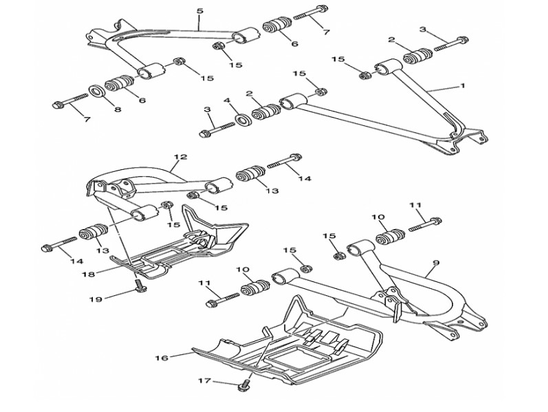 Рычаг Задней Подвески Нижний Левый Hisun Atv 500/700H (57220-058-0000)