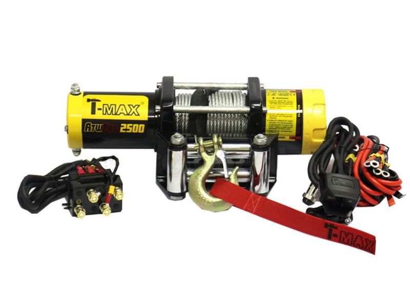 Лебедка T-Max Atw Pro-2500 (1133.98 Кг) С Синтетическим Тросом