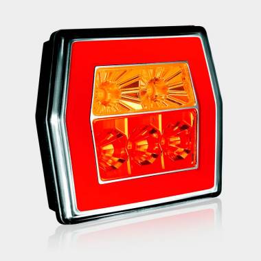 Фонарь Задний Универс. Шестиугольный Желтый-Красный(Провод)