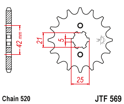 Звезда Ведущая Jtf569-16