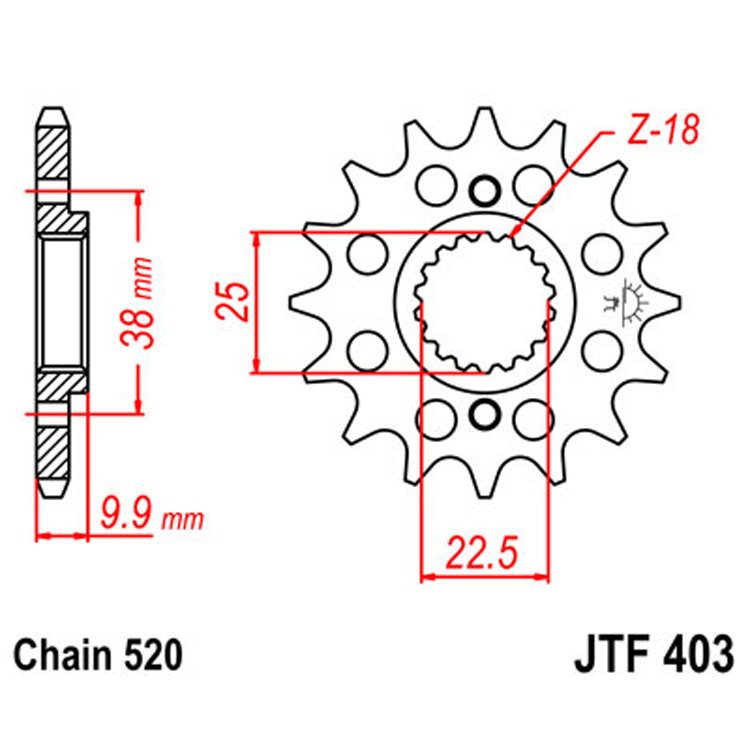 Звезда Ведущая Jtf403-15