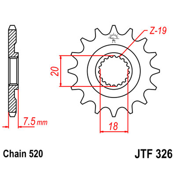 Звезда Ведущая Jtf326-13
