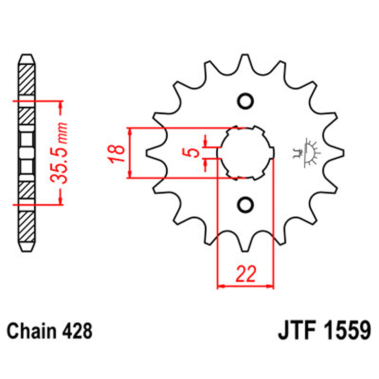 Звезда Ведущая Jtf1559-14
