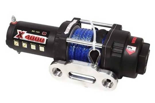Лебедка Mw X4000s(1818Кг) Для Atv Электрическая(Синт Трос)