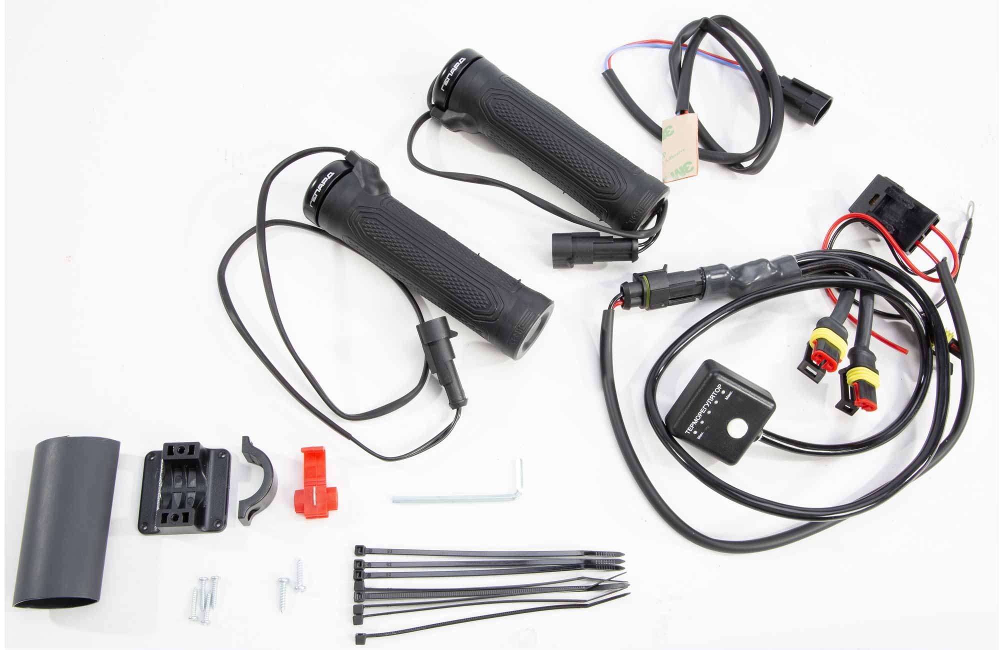 Ручки Руля И Курок Газа С Подогревом Гепард 129Мм, 22Мм