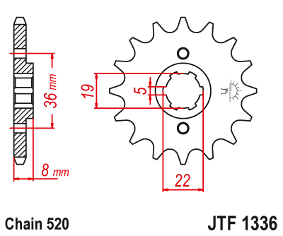 Звезда Ведущая Jtf1336-12