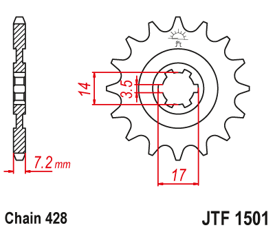 Звезда Ведущая Jtf1501-14