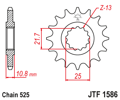 Звезда Ведущая Jtf1586-15
