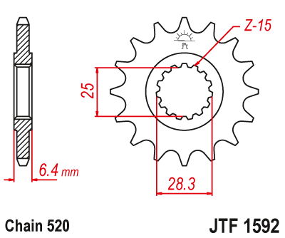 Звезда Ведущая Jtf1592-14