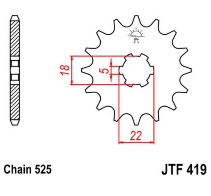 Звезда Ведущая Jtf419-14