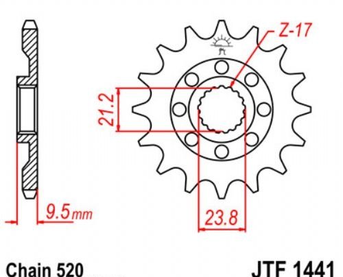 Звезда Ведущая Jtf1441-15