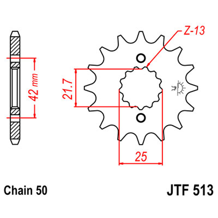 Звезда Ведущая Jtf513-18