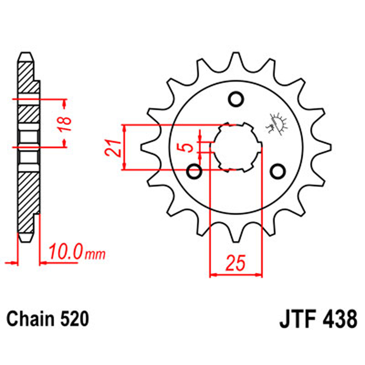 Звезда Ведущая Jtf418-15