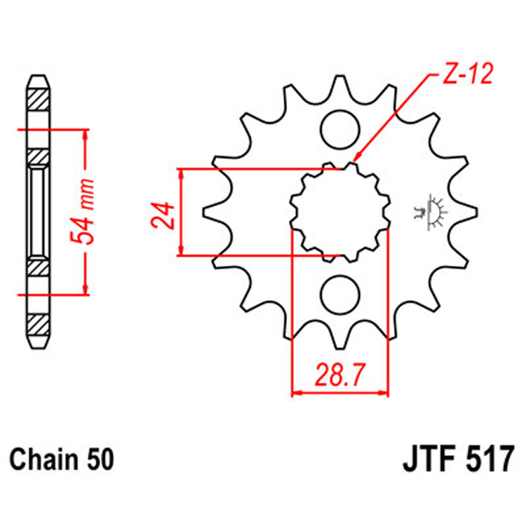 Звезда Ведущая Jtf517-17