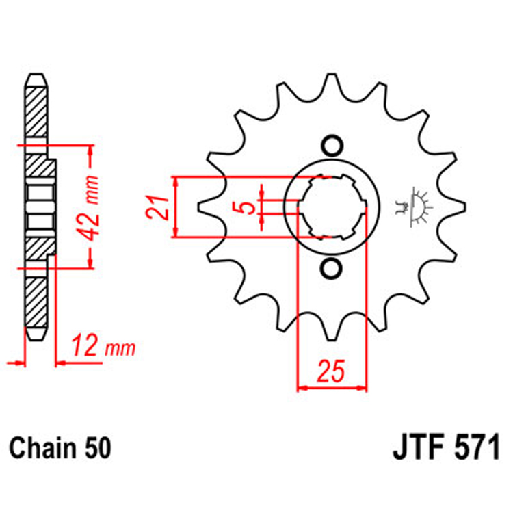 Звезда Ведущая Jtf571-16