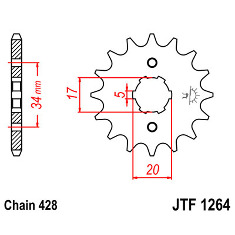 Звезда Ведущая Jtf1264-17