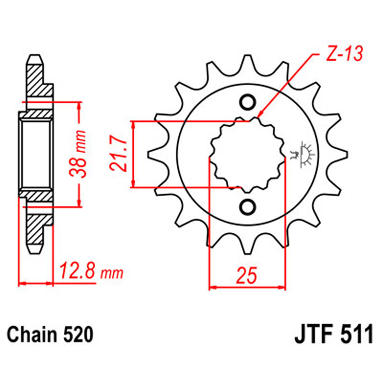 Звезда Ведущая Jtf511-14
