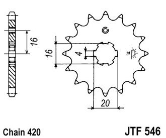 Звезда Ведущая Jtf546-15