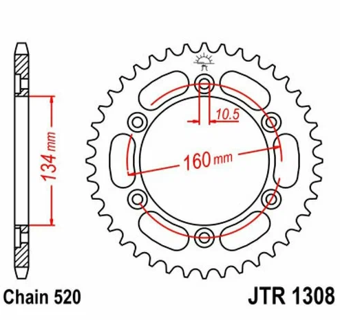 Звезда Ведомая Jtr1308-43