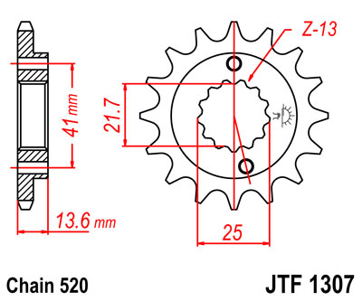 Звезда Ведущая Jtf1307-15