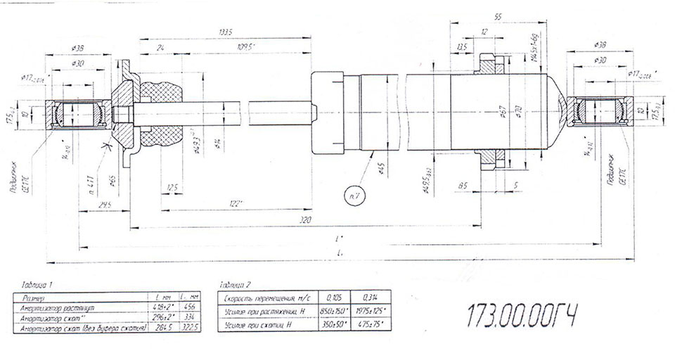 Амортизатор Stels Guepard 2.0