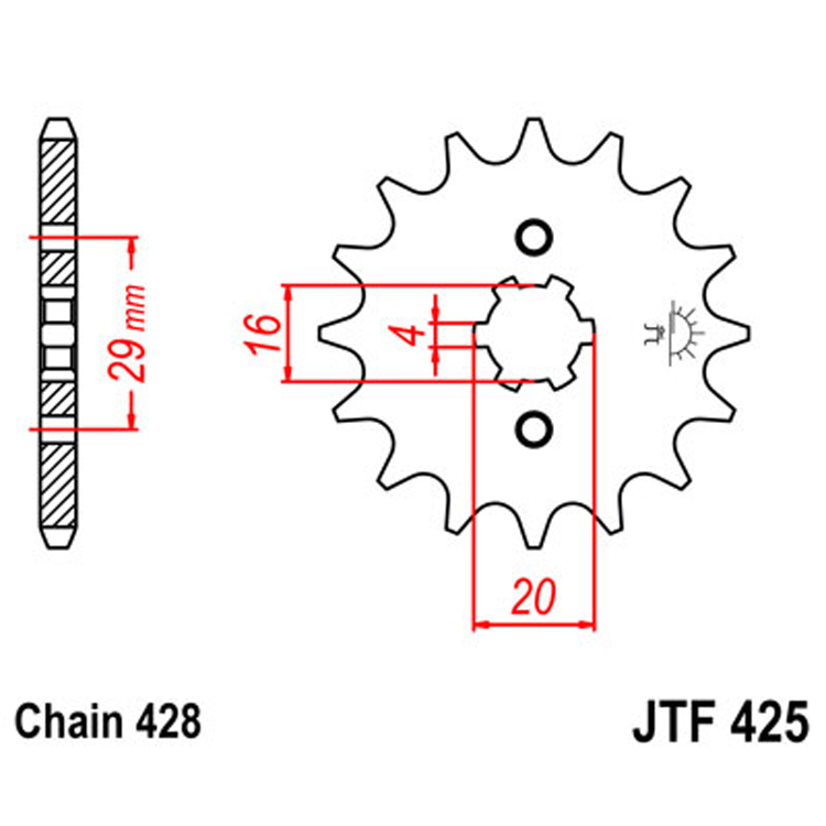 Звезда Ведущая Jtf425-15