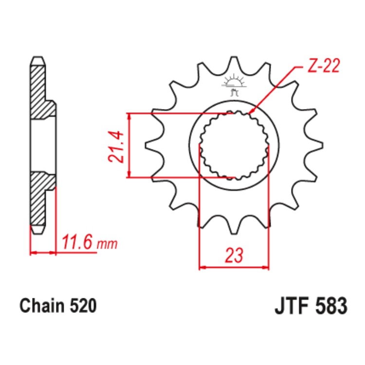 Звезда Ведущая Jtf583-13