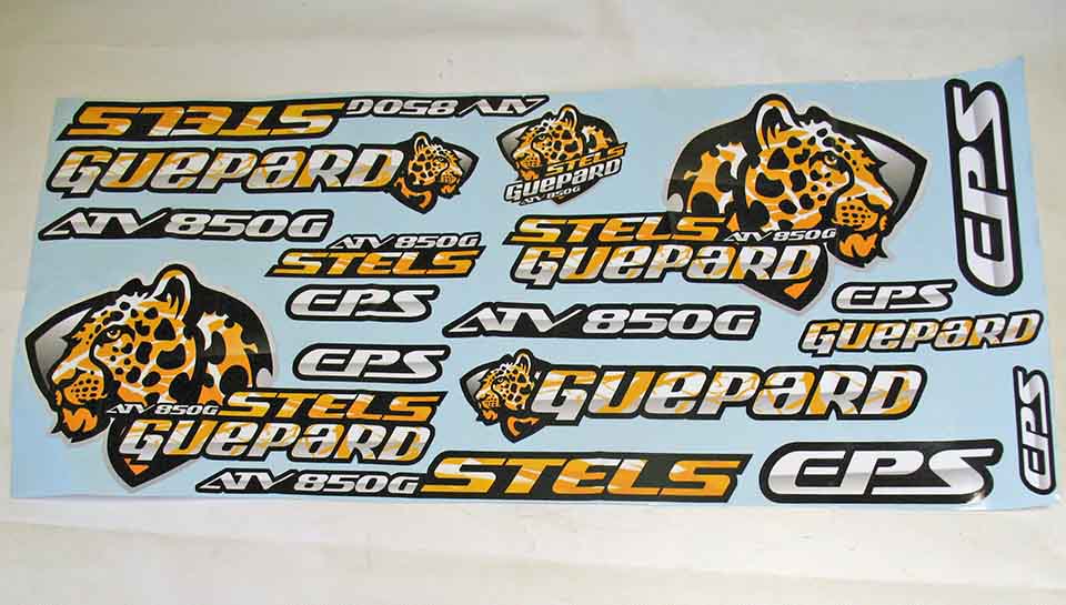 Наклейки Из Пвх Самоклеющиеся Atv850 Guepard С Ламинацией