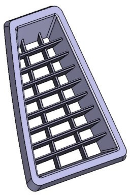 Решетка Вентиляционная Задняя Верхняя Левая Снегоход Stels Viking S800 5300077 Lu072797