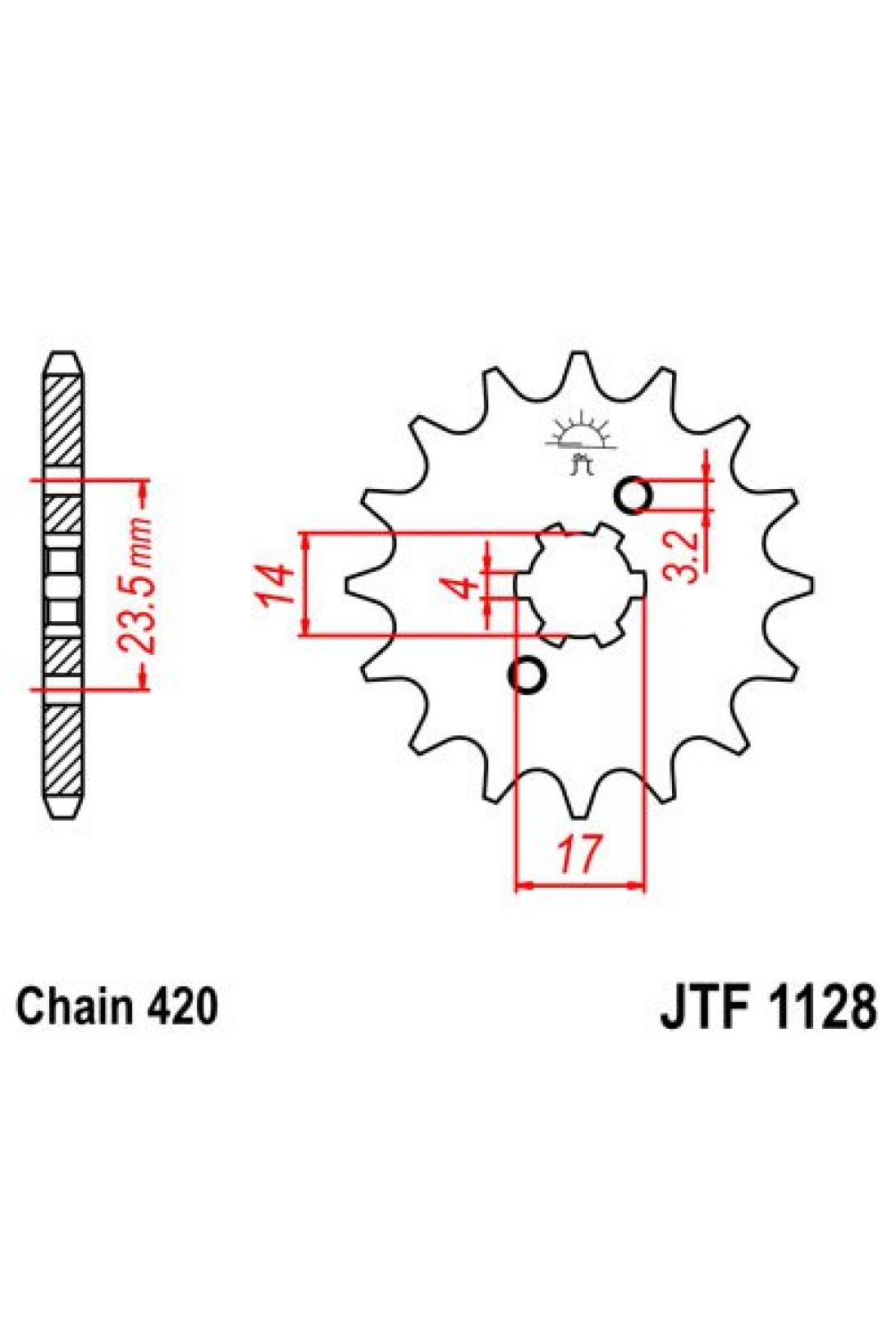 Звезда Ведущая Jtf1128-12