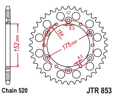 Звезда Ведомая Jtr853-44