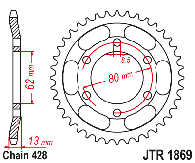 Звезда Ведомая Jtr1869-45