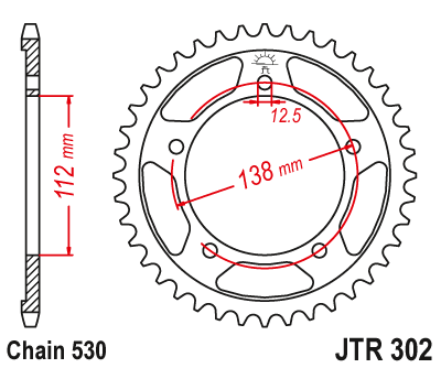 Звезда Ведомая Jtr302-39