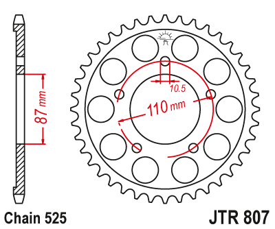 Звезда Ведомая Jtr807-44