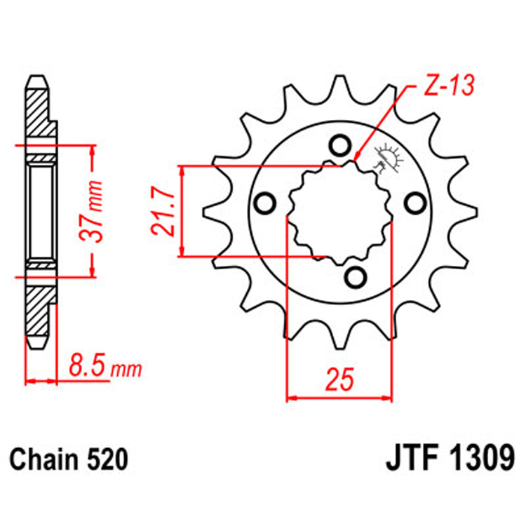 Звезда Ведущая Jtf1309-15