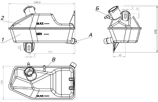 Бачок Расширительный Системы Охлаждения Sa800-13000050