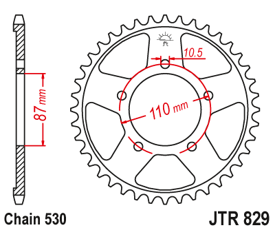 Звезда Ведомая Jtr829-48