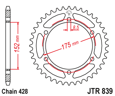 Звезда Ведомая Jtr839-57