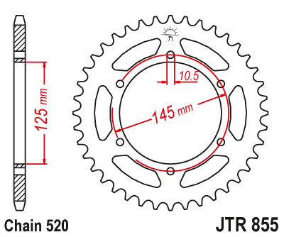Звезда Ведомая Jtr855-47