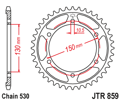 Звезда Ведомая Jtr859-38
