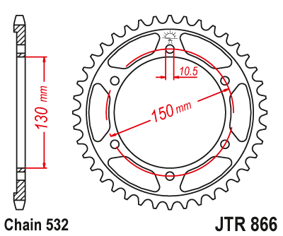 Звезда Ведомая Jtr866-47