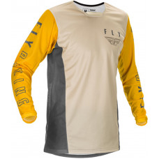Джерси Fly Racing Kinetic K121 Желтая/Серая (2021) M